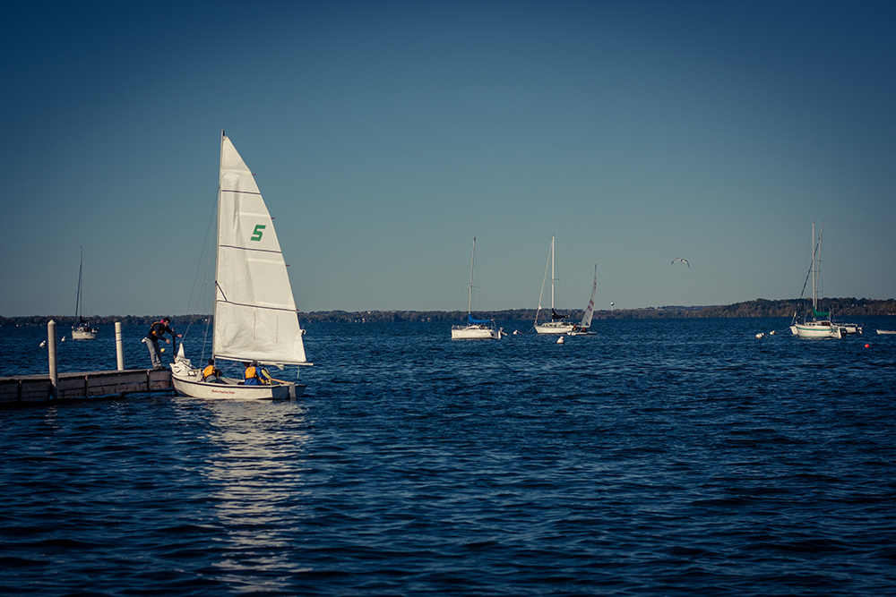 into the blue Mendota
