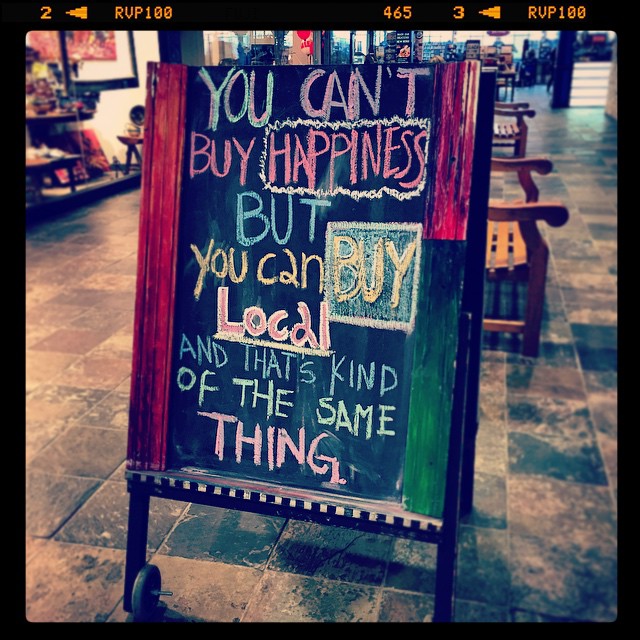 buy local happiness (instagram)